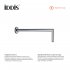 Держатель для верхнего душа Iddis Built-in Shower Accessories 335 мм настенный латунь хром (001SB33i61)