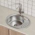 Мойка для кухни Iddis Suno d47х18 см врезная с крылом сталь (SUN60SDi77)