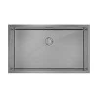Мойка для кухни Iddis Edifice 74х44х20 см врезная с сифоном сталь графит (EDI74G0i77)