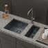 Мойка для кухни Iddis Edifice 21х44х20 см врезная с сифоном сталь графит (EDI21G0i77)
