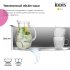 Мойка для кухни Iddis Edifice 21х44х20 см врезная с сифоном сталь графит (EDI21G0i77)