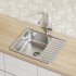 Мойка для кухни Iddis Strit 58,5х48,5х18 см врезная с крылом сталь (STR58SDi77)