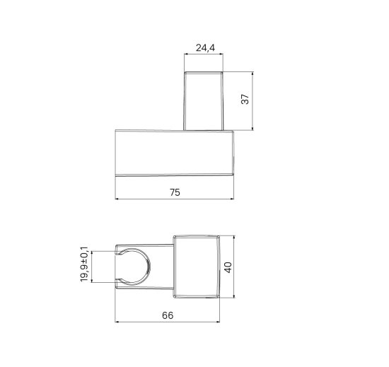 Держатель душевой лейки Iddis Agua AGUCP00i53 хром