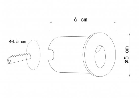 Светильник встраиваемый светодиодный уличный «Piazza» 2 Вт IP65 цвет белый/черный