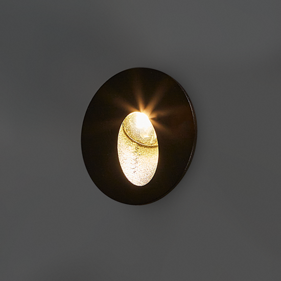 Светильник встраиваемый светодиодный уличный «Piazza» 2 Вт IP65 цвет черный