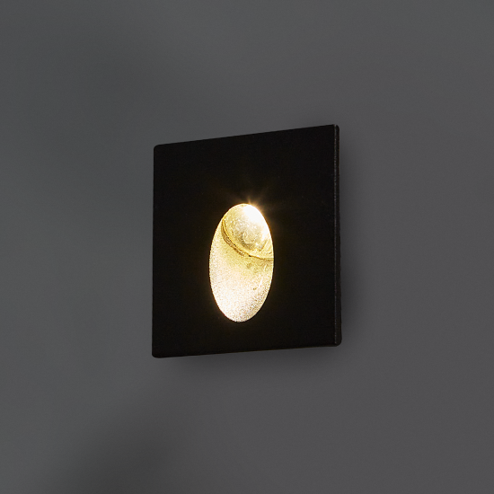 Светильник встраиваемый светодиодный уличный «Piazza» 2 Вт IP65 цвет черный A3402IN-1BK