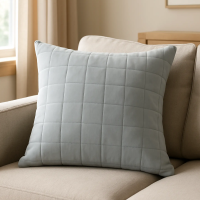 Подушка Inspire Etna 50x50 см велюр цвет серый