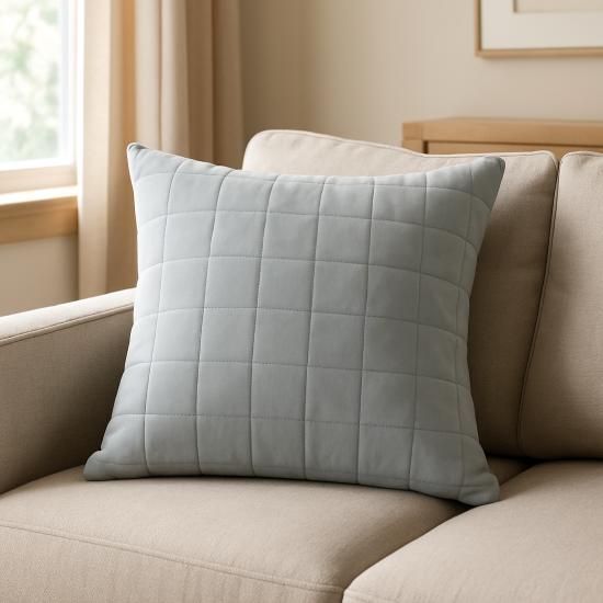 Подушка Inspire Etna 50x50 см велюр цвет серый