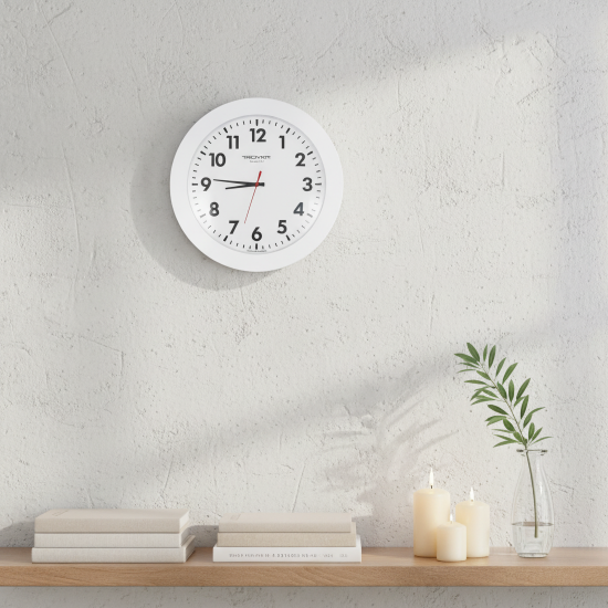 Часы настенные Troykatime Эконом круглые пластик цвет белый бесшумные ø30.5 см