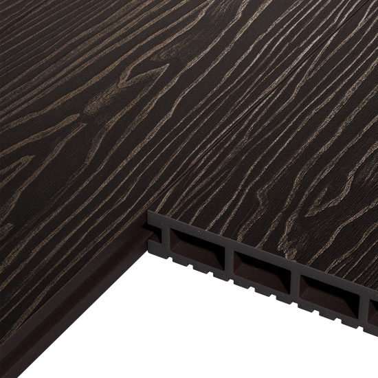 Террасная доска ДПК Decking Smart цвет Венге 4000x150x24 мм 0.6 м²