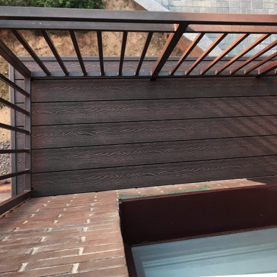 Террасная доска ДПК Decking Smart цвет Венге 4000x150x24 мм 0.6 м²