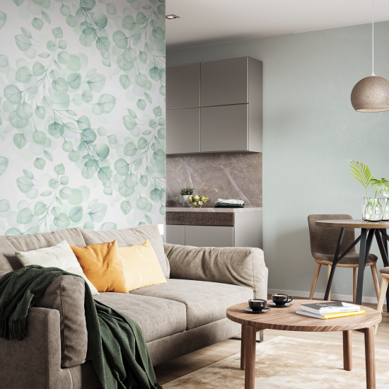 Обои флизелиновые Vergato зеленые 1.06 м IS72208-17