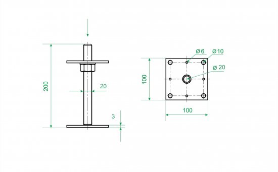 Анкер регулировочный ARN 100-20-3