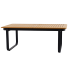 Стол садовый Naterial Calypso 199x100x74 см алюминий темно-серый