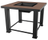 Очаг уличный FireTable 80x80x80 см сталь черный