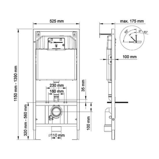Комплект инсталляции Berges Balance с унитазом Lavelly Classic Black и сиденьем дюропласт микролифт быстросъем (041400/1020758)