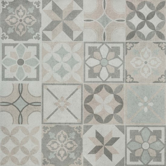 Керамогранит LB Ceramics Македония пэчворк серый 450х450х8 мм (8 шт.=1,62 кв.м)
