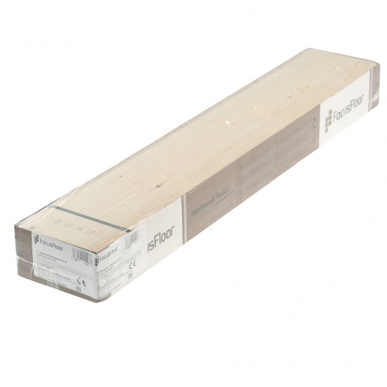 Паркетная доска FocusFloor дуб райнбоу глянцевый серый 1,678 кв.м 14 мм трехполосная