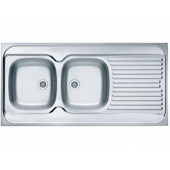 Левая кухонная мойка ALVEUS CLASSIC 100 NAT-60