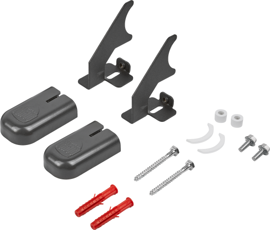 Комплект настенных регулируемых кронштейнов Royal Thermo D 80 цвет черный