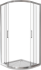 Душевой уголок Makiato R-90-C-WE, 1/4 круга 90x90 см хромированный профиль прозрачное стекло раздвижной