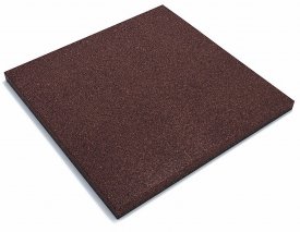 Плитка резиновая 500x500x30 мм коричневый 0.25 м²