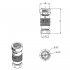 Компенсатор гидроударов Gibax 3/4 НР(ш) х 1/2 ВР(г) 8 бар (G0010)