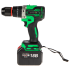 Дрель-шуруповерт аккумуляторная ударная бесщеточная Zitrek Green Impact 084-1072, 18 В Li-ion 2x5 Ач