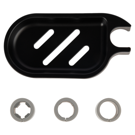 Мыльница для душевой штанги Osgard Endi 18-22 мм цвет черный матовый