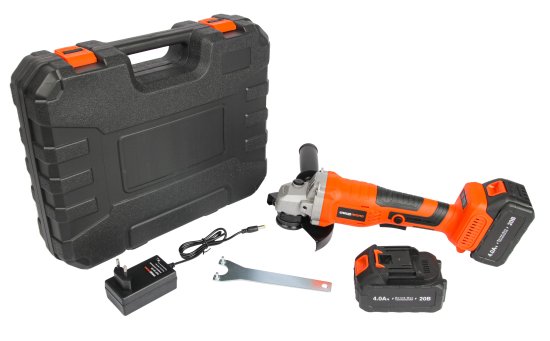 УШМ аккумуляторная бесщеточная Спец Промо БШУ-20-ПБ, 20 В Li-ion 2x4 Ач