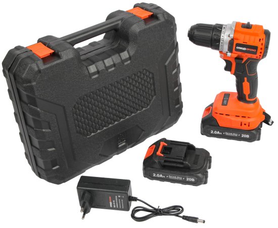 Дрель-шуруповерт аккумуляторная бесщеточная Спец Промо БДА-20-ПБ, 20 В Li-ion 2x2 Ач