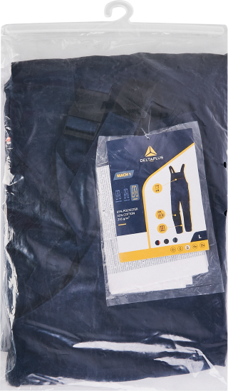 Полукомбинезон рабочий Delta Plus Mach1 цвет синий размер L рост 180