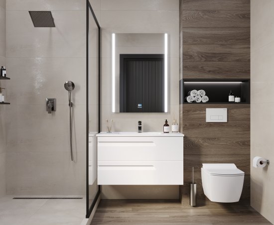 Глазурованный керамогранит Ceradim Calgary Silver 60x120 см 1.44 м² матовый цвет светло-серый