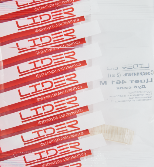 Соединитель для плинтуса «Дуб Силк», высота 62 мм, 2 шт.