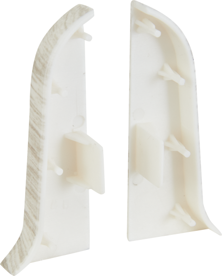 Заглушки для плинтуса «Дуб Рейкьявик», высота 62 мм, 2 шт.