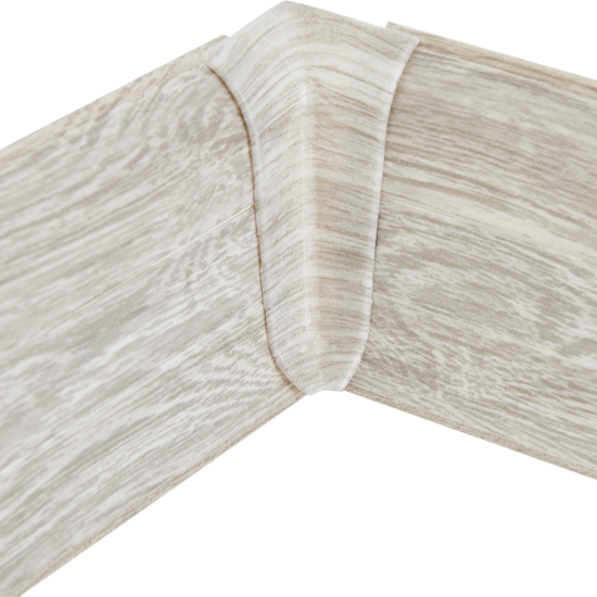 Угол внутренний для плинтуса «Дуб Рейкьявик», высота 62 мм, 2 шт.