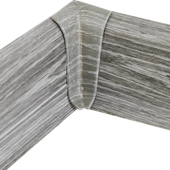 Угол внутренний для плинтуса «Дуб Горный», высота 62 мм, 2 шт.