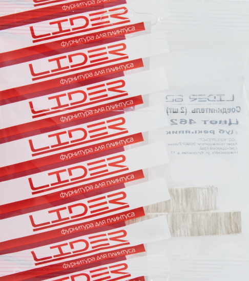 Соединитель для плинтуса «Дуб Рейкьявик», высота 62 мм, 2 шт.