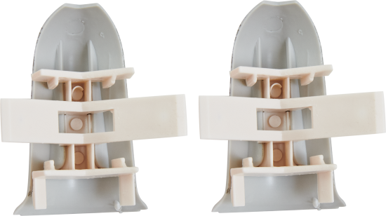 Угол внешний для плинтуса «Дуб Горный», высота 62 мм, 2 шт.