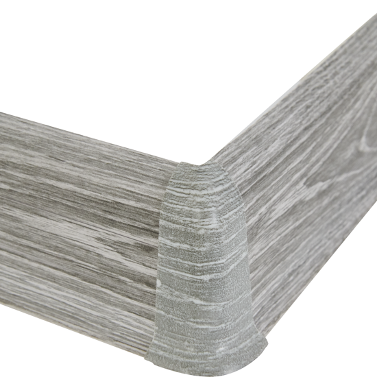 Угол внешний для плинтуса «Дуб Горный», высота 62 мм, 2 шт.