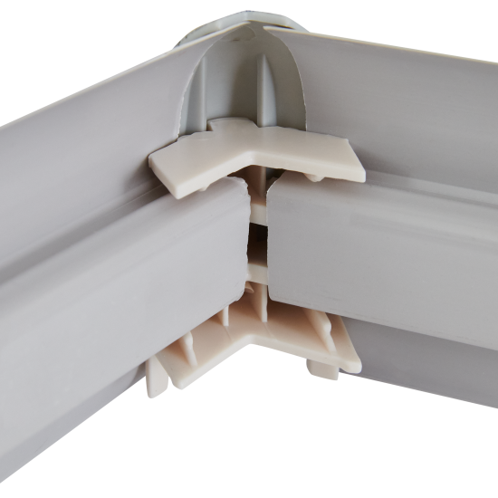 Угол внешний для плинтуса «Дуб Горный», высота 62 мм, 2 шт.