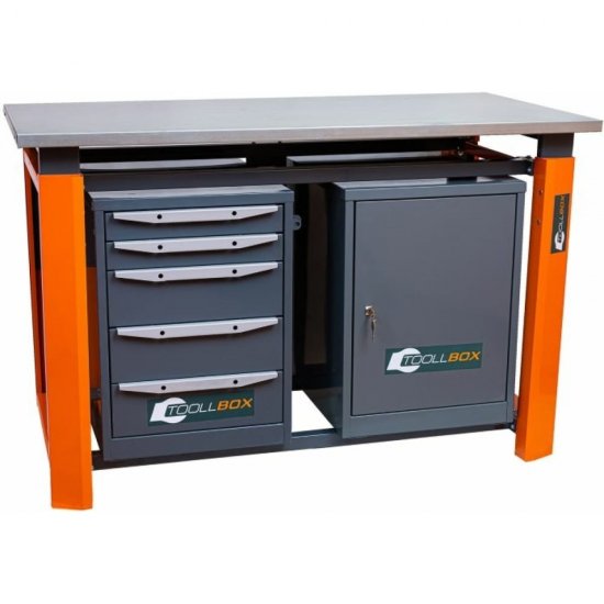 Двухтумбовый верстак Toollbox TBP1800 (TB0-TB5)