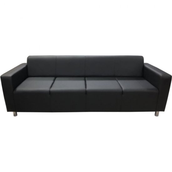 Четырехместный диван Мягкий Офис черный