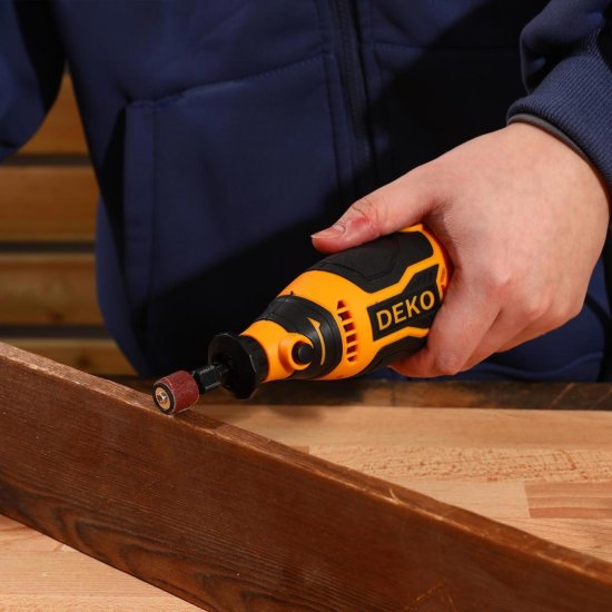 Гравер сетевой Deko ZKRT200E, 200 Вт и набор насадок 43 шт.