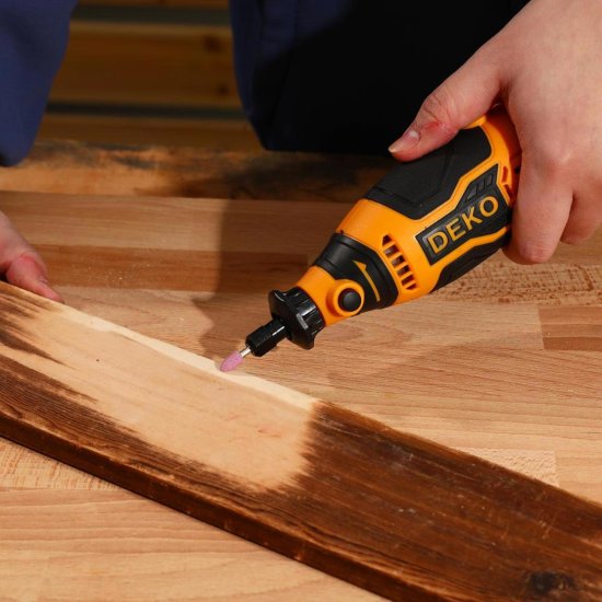 Гравер сетевой Deko ZKRT200E, 200 Вт и набор насадок 43 шт.