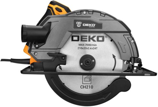 Пила циркулярная сетевая Deko DKCS2300W, 2300 Вт, 210 мм