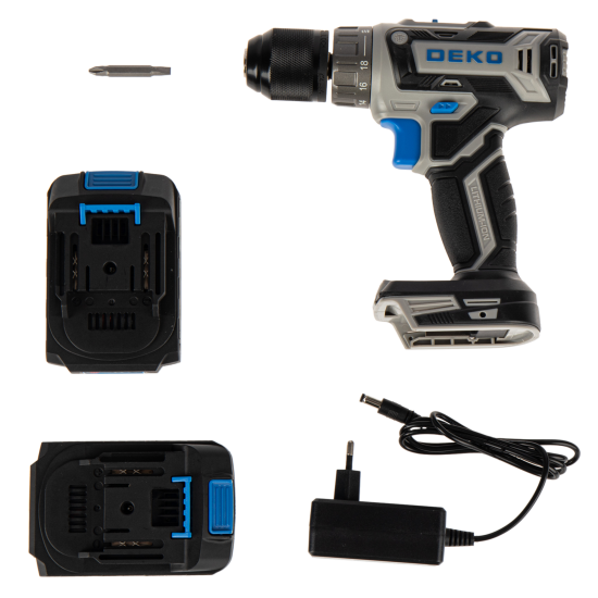 Дрель-шуруповерт аккумуляторная Deko ZKCD20V PRO 084-1005, 20 В Li-ion 2x2 Ач