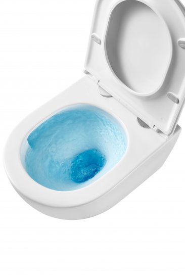 Комплект инсталляция с унитазом Oli Vikent Tornado 4 в 1 безободковый с микролифтом с клавишей Slim цвет черный