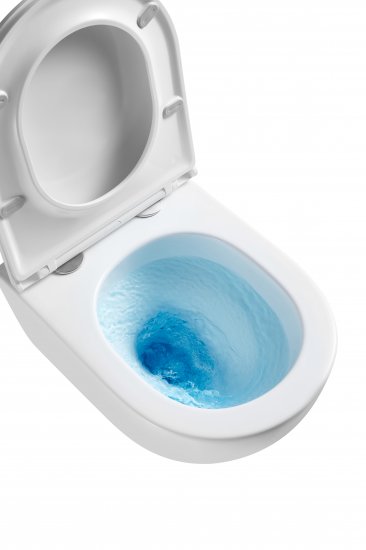 Комплект инсталляция с унитазом Oli Vikent Tornado 4 в 1 безободковый с микролифтом с клавишей Slim цвет черный