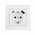 Розетка Lezard Vesna встраиваемая белая с USB-A/ Type-C (742-0288-181TC)